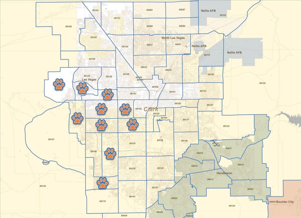 Nevada Code Program zipcodes map | Nevada Professional Services